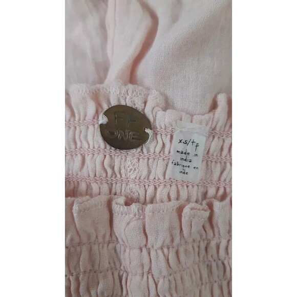 Free People Fp One Namaste Sleep Shorts Ruffle Pink Boho Beach Cotton XS 277393 - Picture 7 of 7